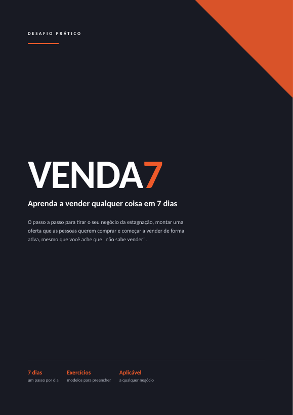 Capa do e-book VENDA 7